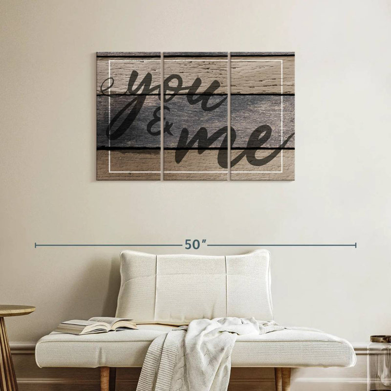 You And Me Wall Sign, 24" H x 38" W