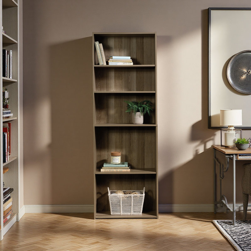 Bibliothèque à 5 tablettes, Brun chaud