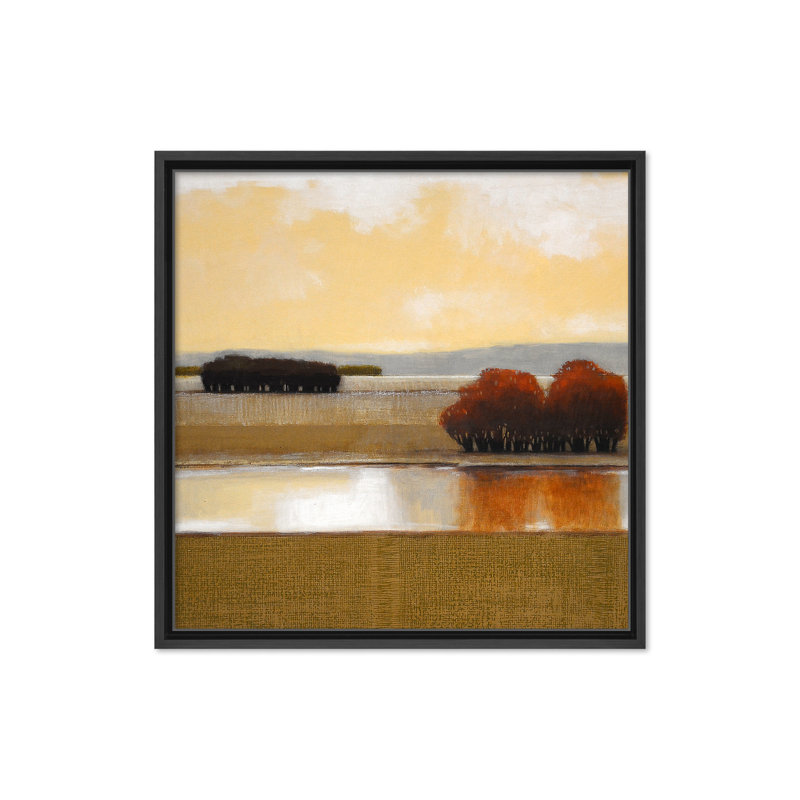 «Still Water II» par Norman Wyatt Jr. - Peinture à cadre flottant, H 30 po x l 30 po x P 1,5 po