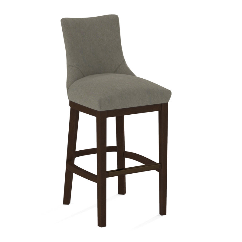 Upholstered Stool, Applause Porpoise, Nutmeg