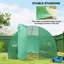 Velez Large Polytunnel Walk In Greenhouse Mesh Windows Green-26700088