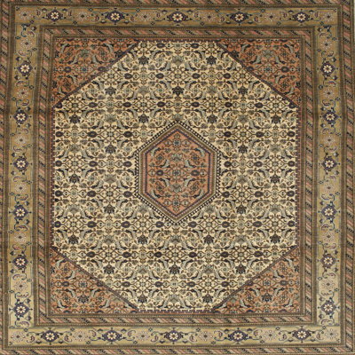 Tapis oriental brun / brun clair