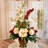Faux Silk Arrangement in Vase