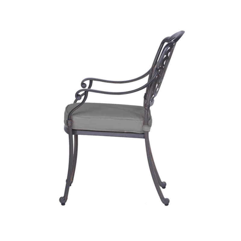 Chaise de salle à manger avec coussin, ensemble de 2