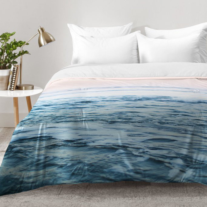 Ensemble d'édredon en microfibre Leah Flores, Édredon pour lit simple TG + 1 taie décorative