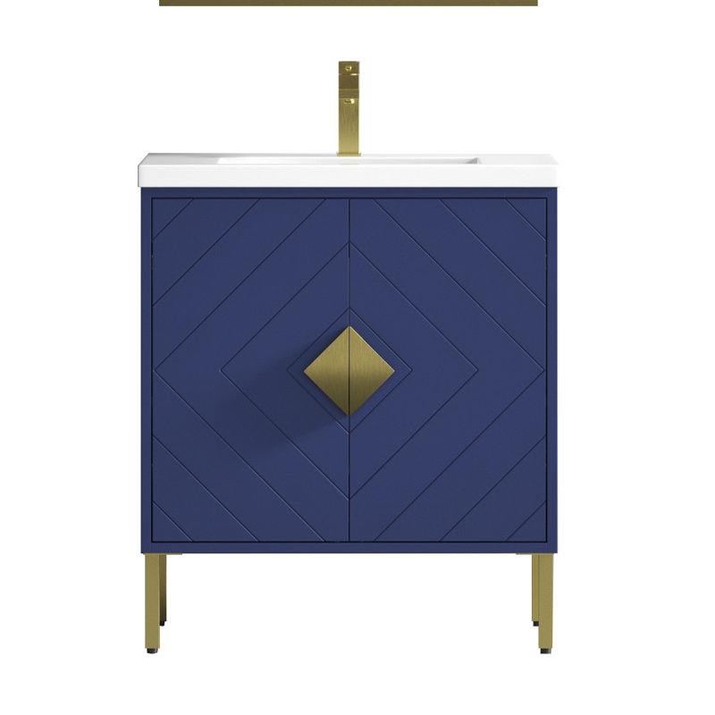 30'' Single Bathroom Vanity with Acrylic Top