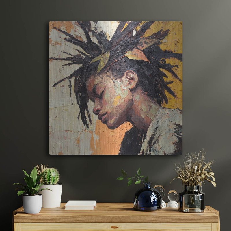  «Aussi déloyal» par Rich Monet, art mural en métal, 24 po x 24 po