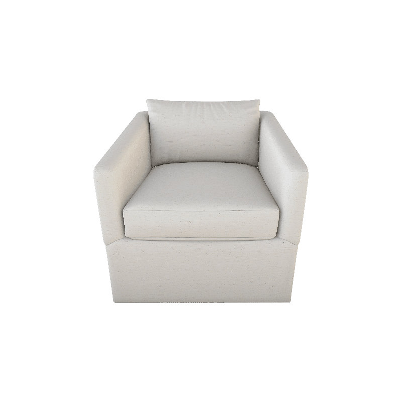 Aston Upholstered Accent Chair, Hot Seat Vanila