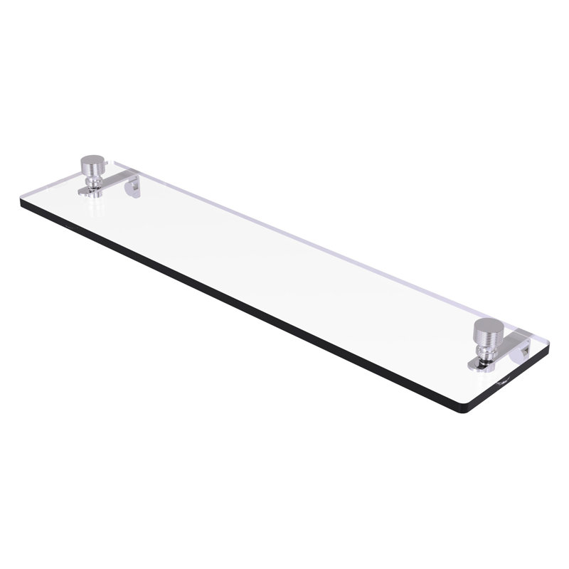 Ballenas Bracket Shelf, Polished Chrome, 5" H x 16" L x 5" D