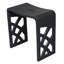 Tabouret de salle de bain noir