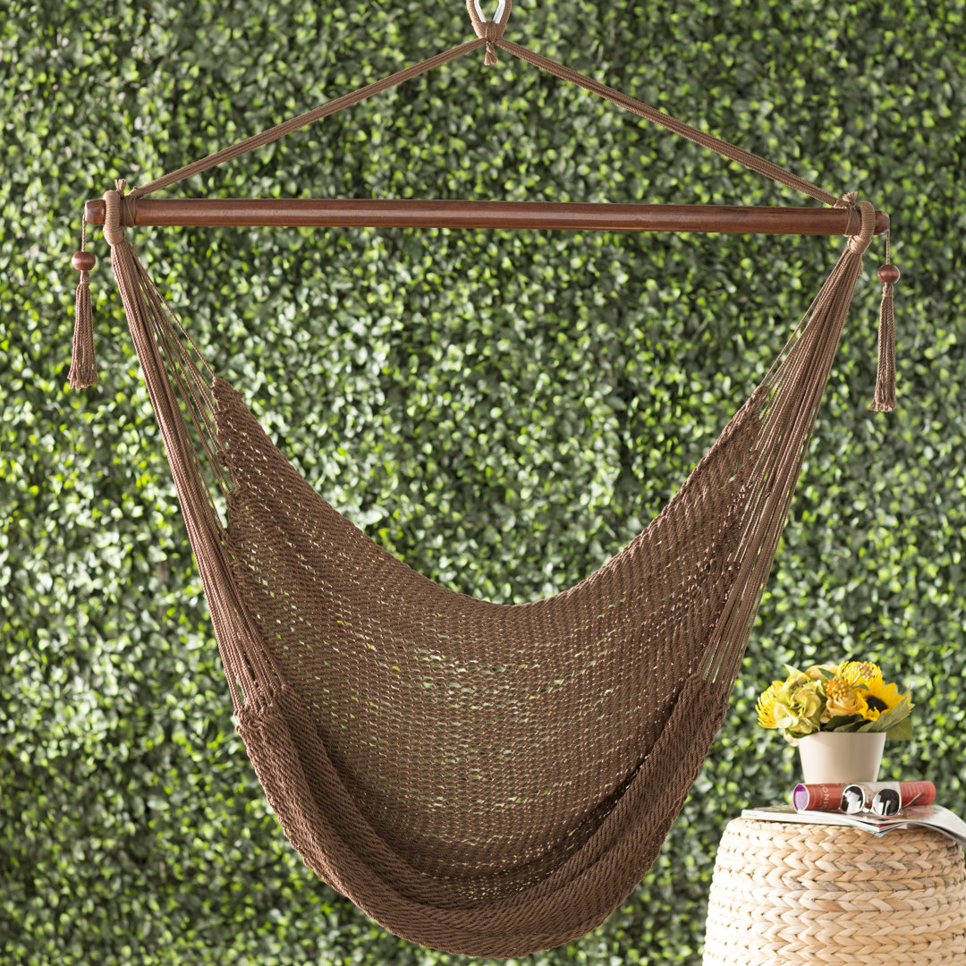 Plummer Soft-Spun Polyester Rope Indoor or Outdoor Hammock Hanging Chair Bay Isle Home™