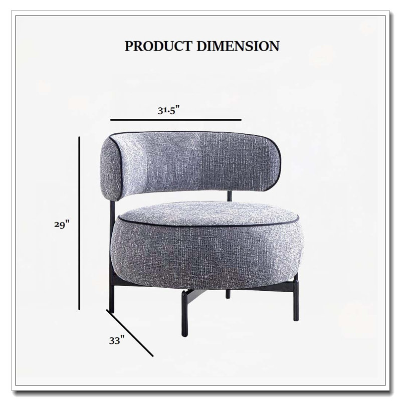 Pieds de chaise pivotante en métal, Gris foncé