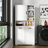 Tall And Wide Bathroom Cbinet With Multiple Storage Space, Door And Tilt-Out Laundry Hamper With Cloth Bag Basket-2116232422
