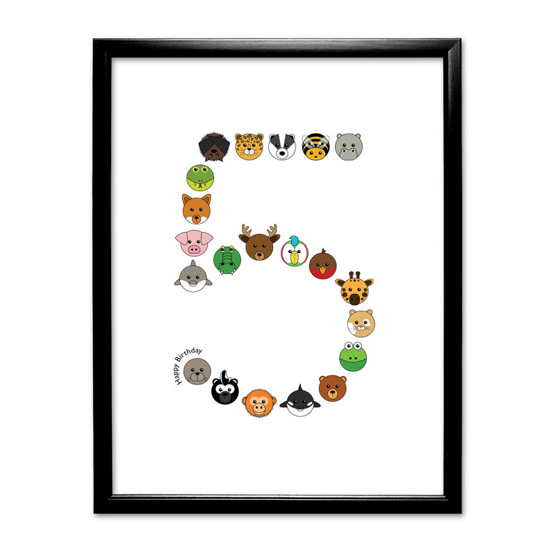 Single Picture Frame Print, Black
