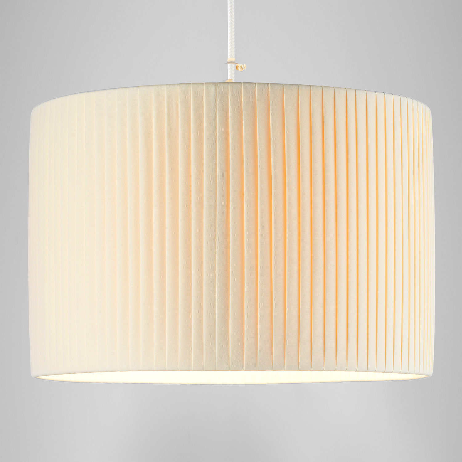 Latitude Run Contemporary Designer Double Pleated Cotton Fabric Drum Lamp Shade Reviews Wayfair.ie