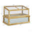 Raised Garden Bed,Wooden Cold Frame Planter With Lean-To Greenhouse,Raised Garden Flower Bed Kit