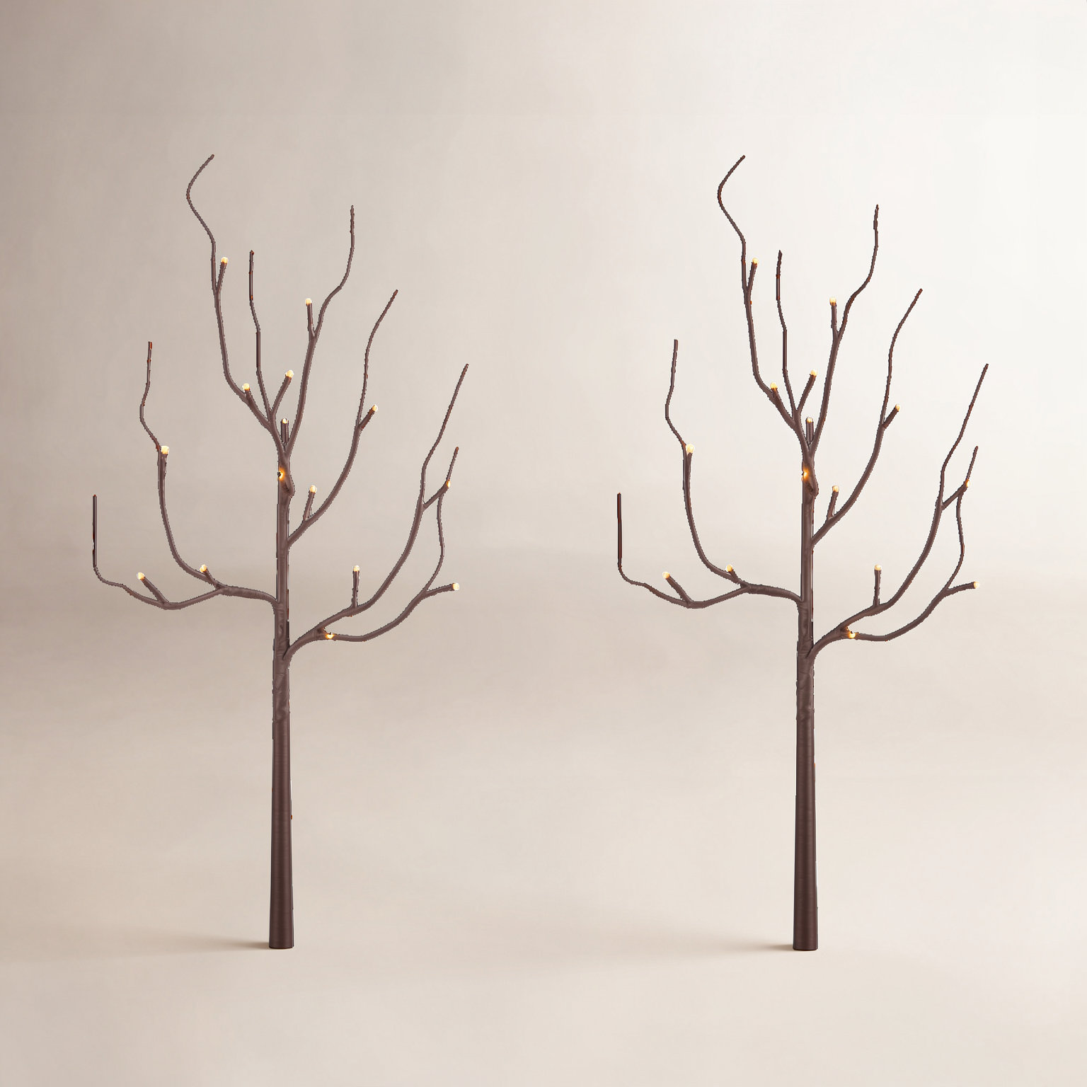 27" Brown LED Branch Set with Timer