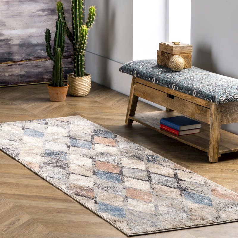 Geometric Rug, Runner 2'8" x 8'