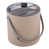 Taupe / chrome poli