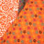 Royal Empire Tangerine 100% Cotton Reversible 3 Piece Duvet Cover Set-1053204396