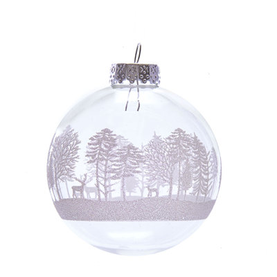 Ornement boule de verre tree