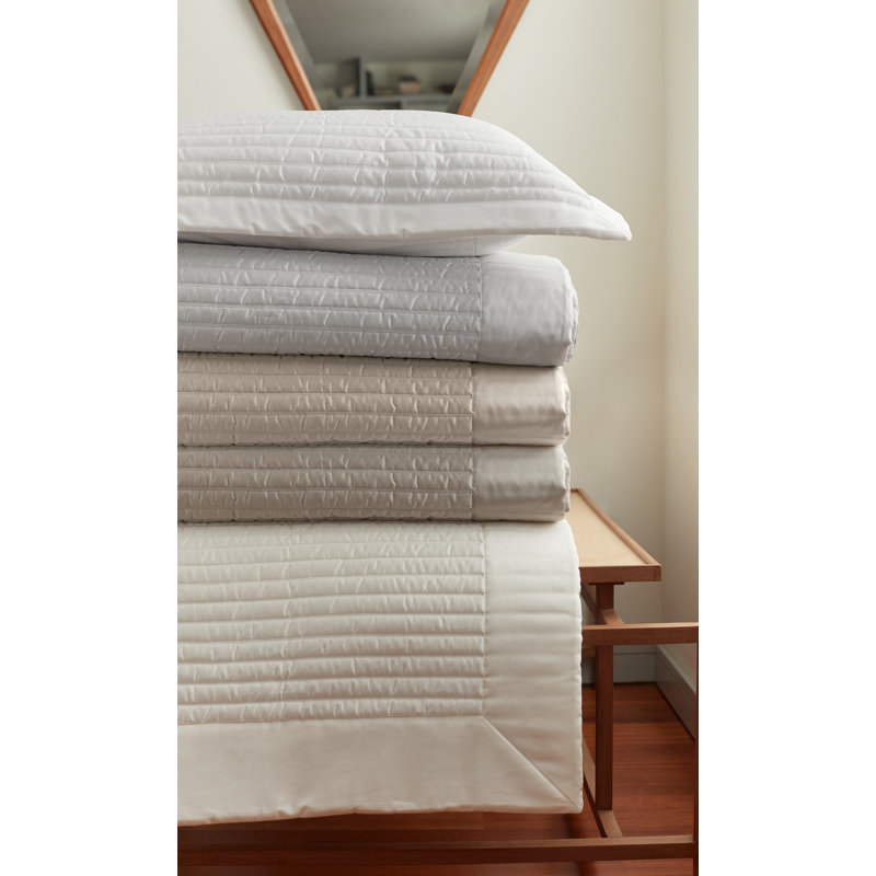 Monroe_Quilted Coverlet, Twin Quilt, Ivory
