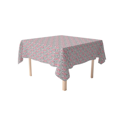 Square Tablecloth, 100% Cotton, 60X60", Hipster Pigs