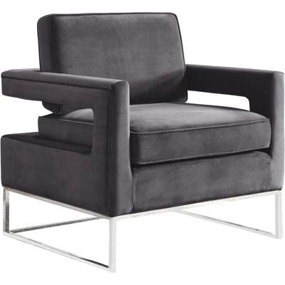 Fauteuil en velours l 33 po Binghamton