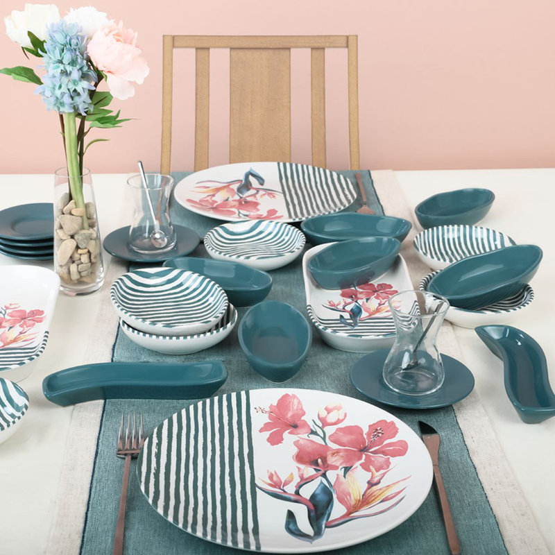 Ensemble de petit déjeuner (28 pièces)