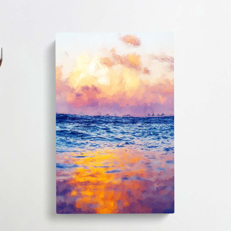 Sea Horizon In Abstract - Wrapped Canvas, 91cm H x 60cm W x 3cm D