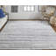 Tapis rayé ivoire / gris clair Alline-268771858