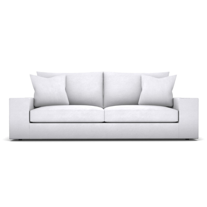 Lucca Two Seat Sofa, Navada Snow, Havana