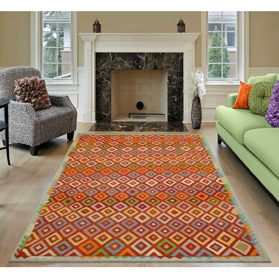 Kemontae Wool Geometric Rug