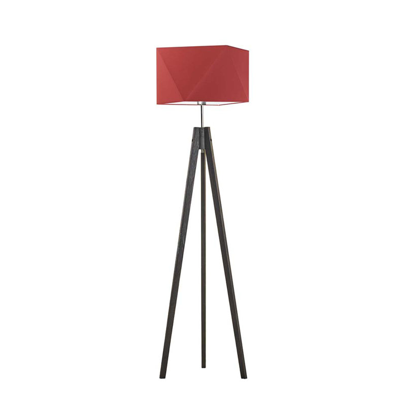 Ayaaz 144cm Tripod Floor Lamp, Red, Ebony