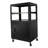 Steel Large AV Cart Adjustable Height Cart with Locking Cabinet