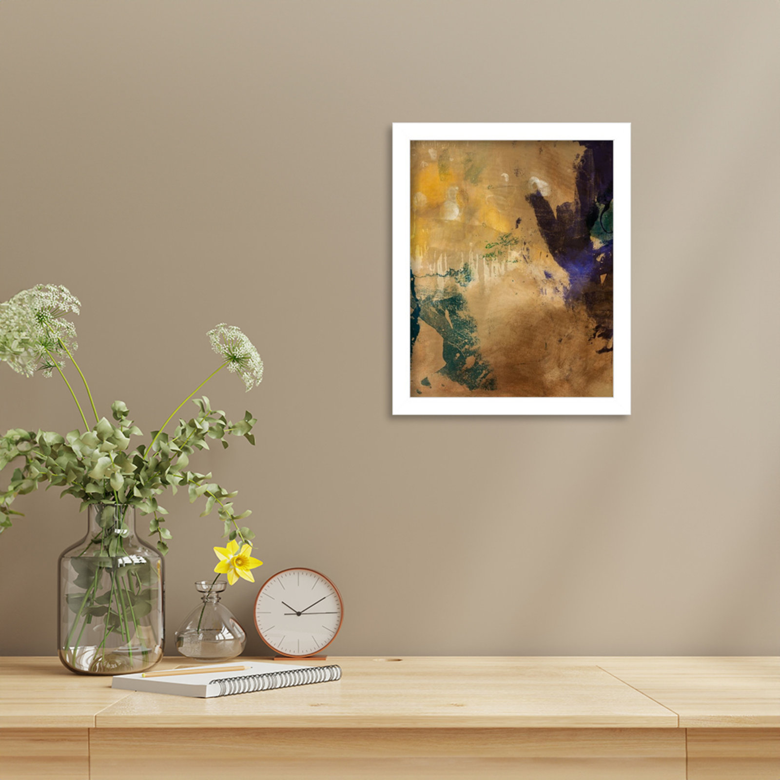 Flagler "Amber Haze No. 1" Print, 13" H x 11" W, White