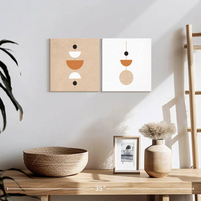 «Retro Geometric Abstract V», reproduction sur toile