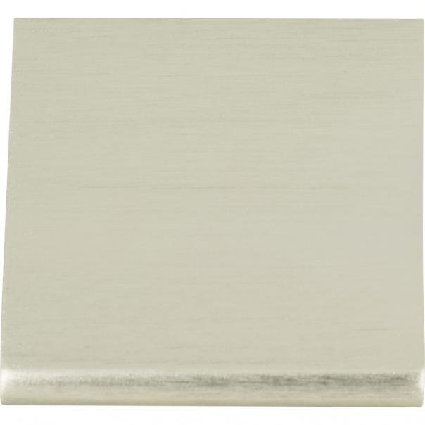 Brushed Nickel Modern Finger Pull Bar with Mounting Hardware