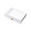 Bureau d'écriture blanc avec fonction dépliable - Tablette et tiroir pour rangement pratique