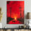 Red Black Power Lines To The Darkness II - Power Lines, reproduction d'art murale