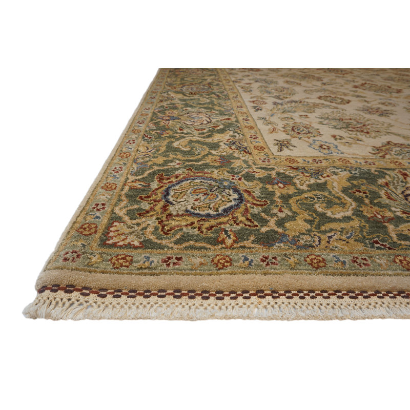 Sovereign Hand Knotted Wool Area Rug, Rectangle 6' x 9'