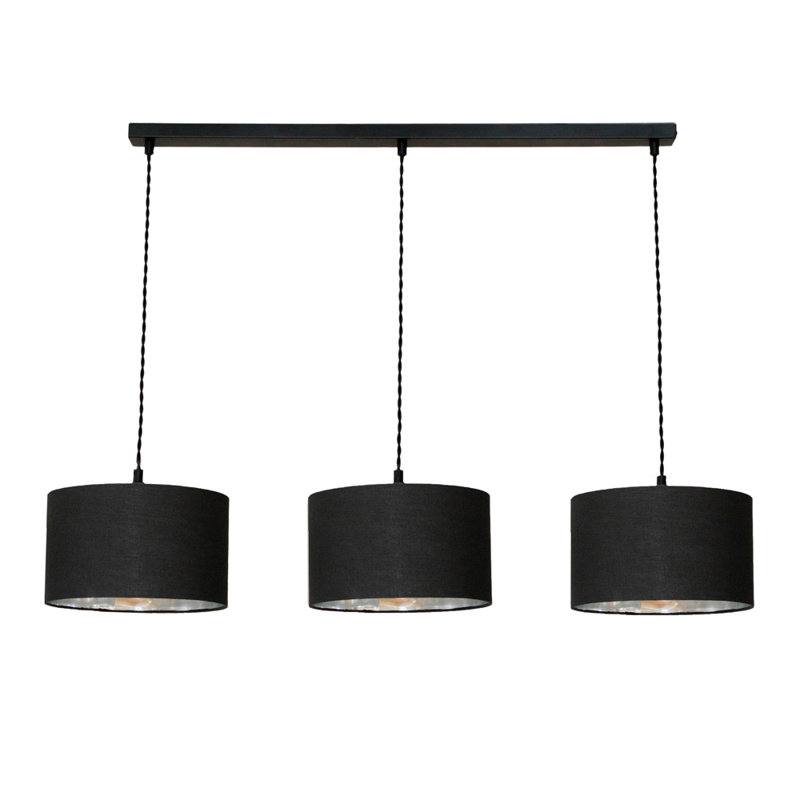 Albeiro 3 - Light Pendant, Matte Black, No, Black