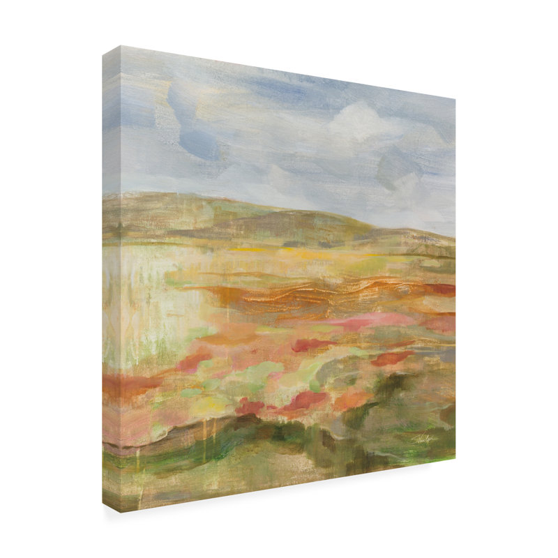 Art mural sur toile, jalousie, paysage, H 35 po x l 35 po
