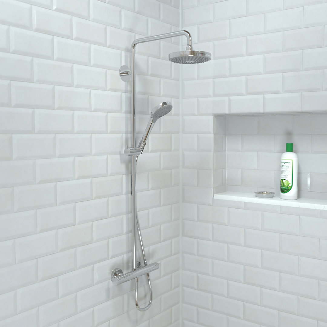 Croma Pressure Balanced Complete Shower System Hansgrohe 