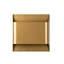 Élégante lampe murale dorée, corps en métal, 9,8 x 9,8 x 4,3 pouces | IP20, type de douille: 2 x G9 Max 8W (ampoule non incluse) | Luminaire élégant pour le salon, la chambre à coucher et le bureau-1160222518