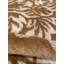 Tapis brun / beige en soie noué à la main moderne et moderne