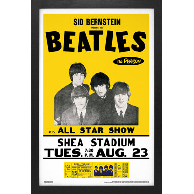 The Beatles - Shea Stadium Concert 11x17 Gel-Coat Framed Print