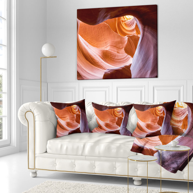 Coussin Antelope Canyon, 16 po x 16 po, Coussin décoratif