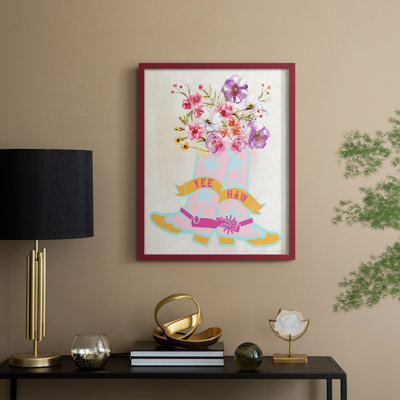 Giddyup Cowgirl II Framed Print - Solid Wood