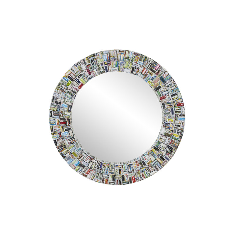 Cate Cardboard Circle Wall Mirror